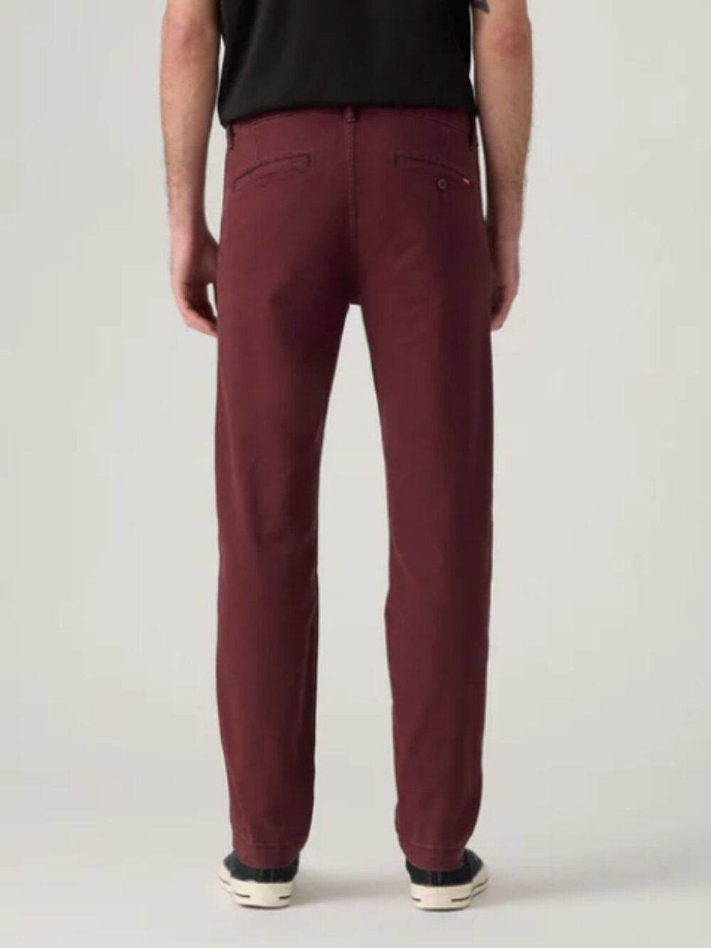 Levi's XX Chino Standard Taper Burgundy Pants Men's Size W34 L30 Trousers - Picture 15 of 15